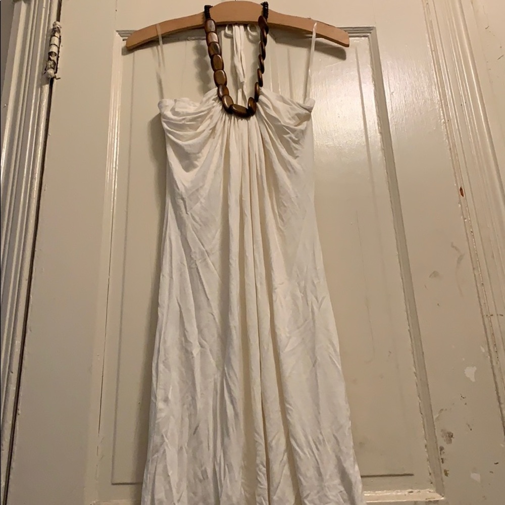 White beach dress